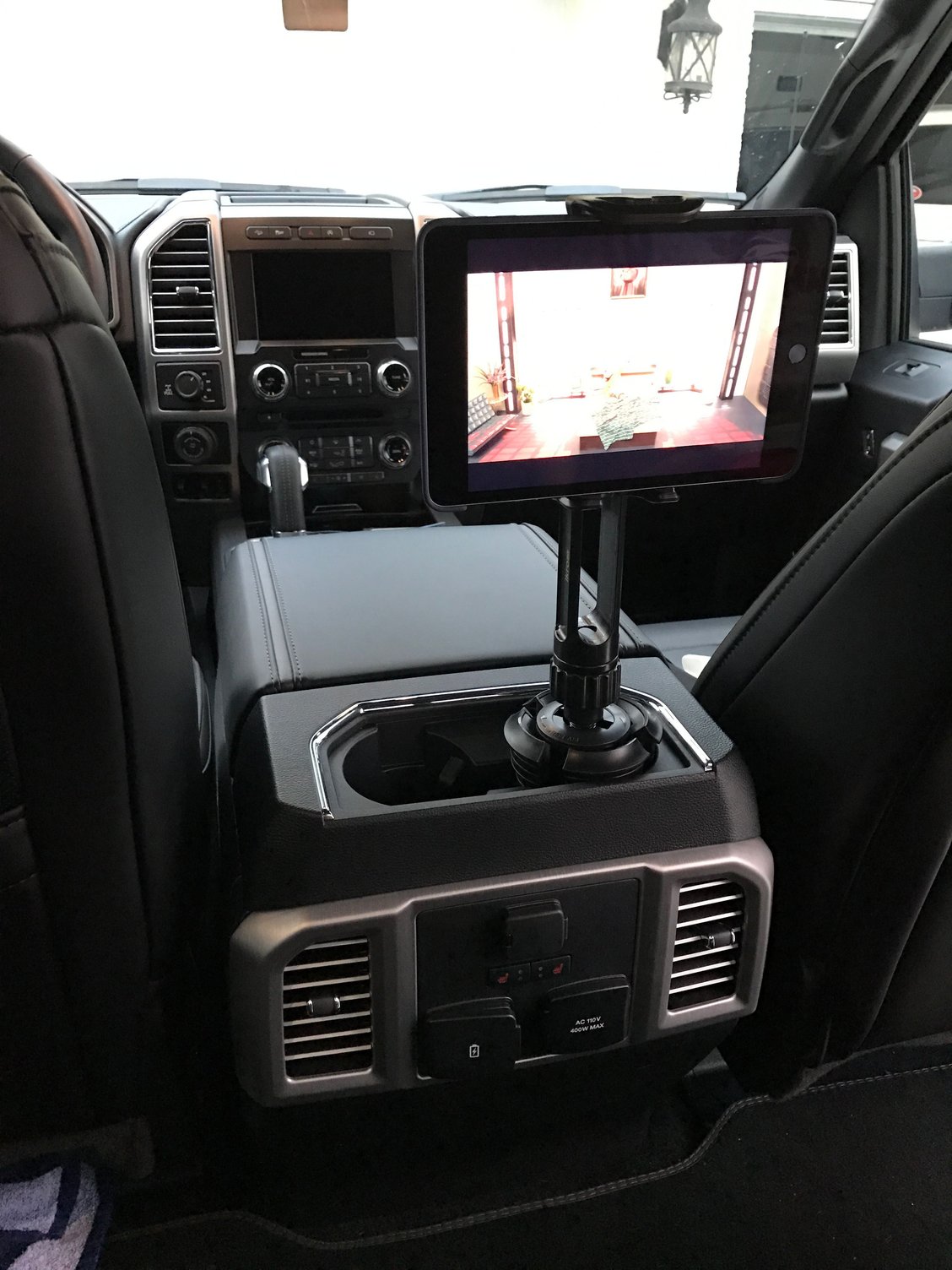 Cup holder iPad mount Ford F150 Forum Community of Ford Truck Fans
