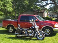 Both my truck and my harley.