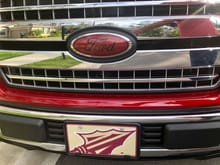 Ruby Red Ford Emblem