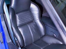 New black leather OEM style seats and new foam inserts. I wrote and photographed the DIY story of AE Magazine.