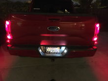 Raptor style rear LED marker lights