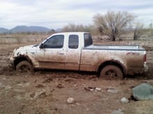 STUCK! Mud was thick!