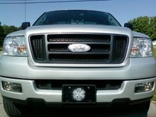 Silver Ford emblem overlay