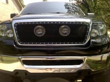 Riveted grille