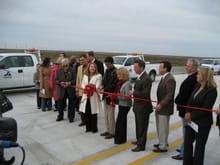 Ribbon cutting for the new bridge to Port Fourchon