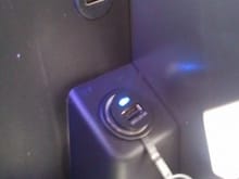 USB 2 Install in Center Console Storage