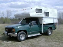 This is my Summer RV such as it is 1988 GMC Diesel 1ton