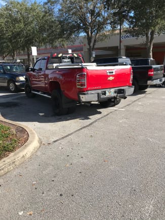 Sure would liked to have parked closer, but this guy needed 2 spots