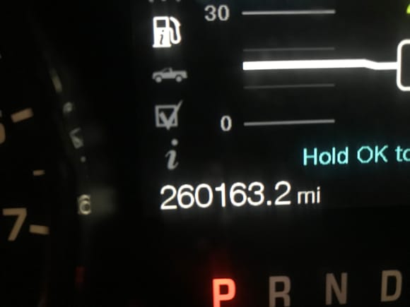 Mileage to date