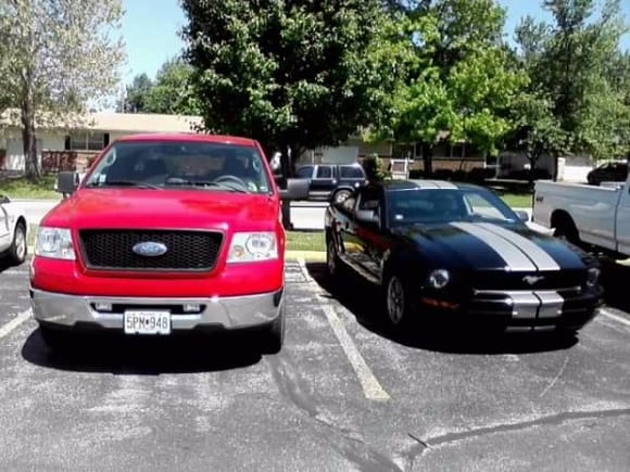 My truck and mustang 2