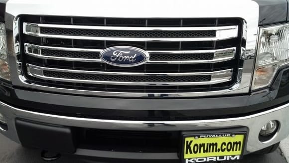 2013 F-150 Lariat Grille.  I do not have the chrome package