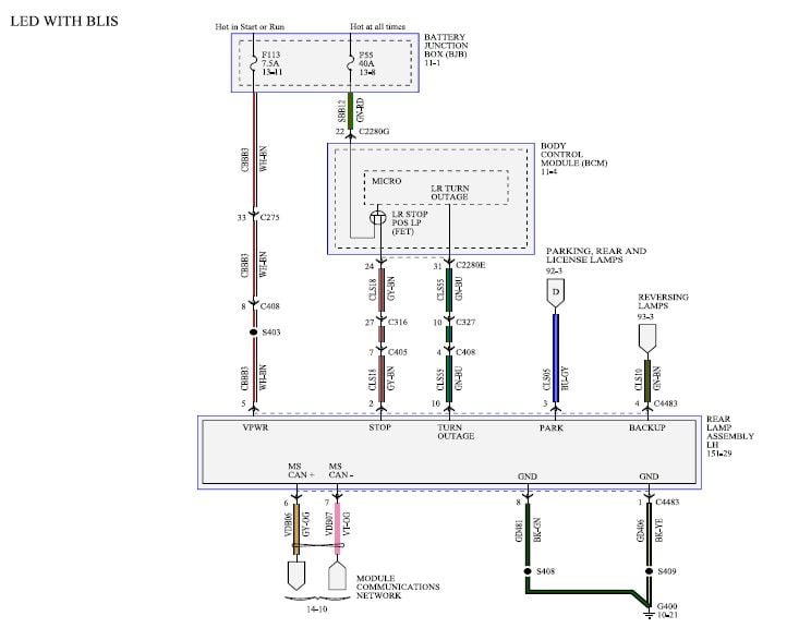 Ford F150 Tail Light Wiring Diagram - Wiring Diagram