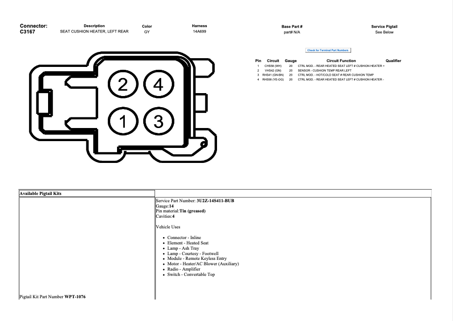 Rear Heated seats wiring diagram - Ford F150 Forum - Community of Ford