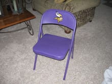Special chair the wife and kid made me for watching my beloved Vikings!