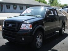 My truck setting on the lot right before I bought it.