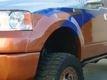 SSE 04 F150 Fender Flares Front G by Super Scene. I will get these painted the black to match paint of truck. Does anyone know how these are applied- imagine 3M tape. Any feedback from those that have these... Thxs