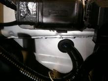 Power wire through factory grommet