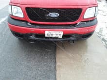 ew... i got kia on my truck... scratched my bumper and bent the frame where the towhook is... fixed shortly after accident