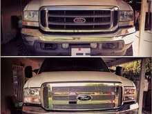 Top: How it looked when I bought the truck, Bottom: How it looks like now.