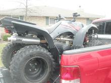 Yamaha Wolverine 450 4x4 w/ 1500lbs winch, custom painted grille, jet kit, HMF Pipe, and black rack.