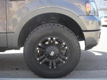 PTM fender flares up close. 
Used dupli-color Truck, Van, &amp; SUV paint. DSG T299