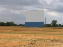 A new drive-in movie theatre that was built near my home.