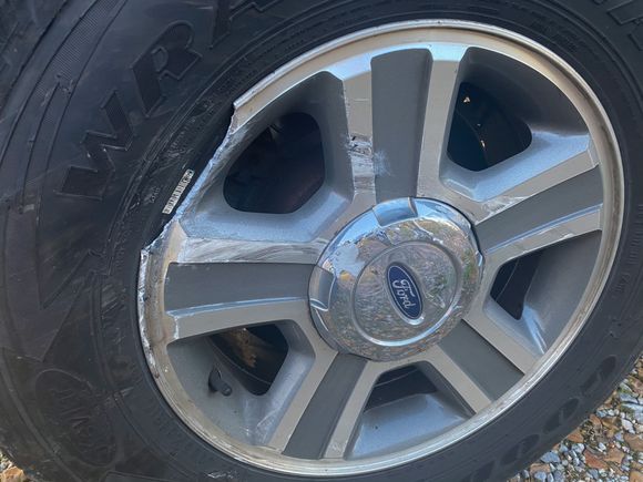 Chipped and broken rim 