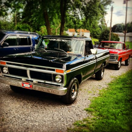 My 77 F100 and parent's 1974 F250