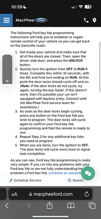 This is for Key Fob programming after cutting a key and programming the key chip. 