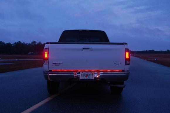 Rear LEDs at the airport.