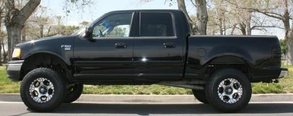 2003 SuperCrew

Fabtech 6.5 Lift
Nitto Terra Grapplers 305/70/17
American Racing ATX Justice wheels