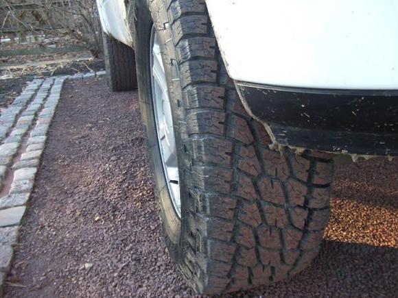 winter tires( terra grapplers)- took off my mud tires and moto metals for the winter.