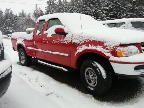 My truck's first time in the snow since I owned it