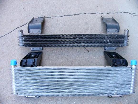 Stock vs. HD Trans Cooler both FMC