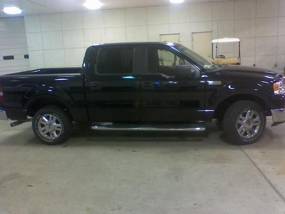 took this pic with my phone the day i got my truck. this is actually at the dealership as they were handing me the keys