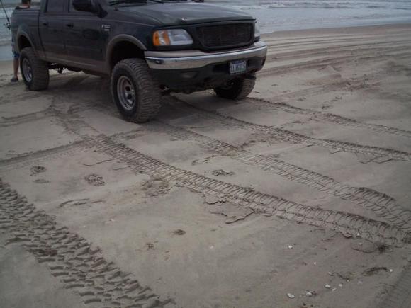 Love the prints these tires lay down....