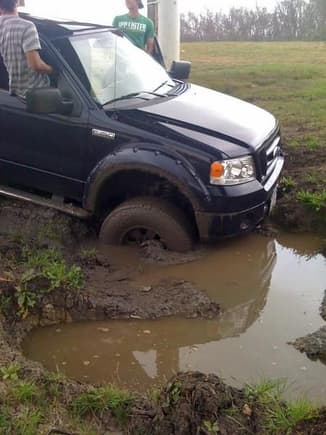 hole was a little deeper than we thought but we already figured i wouldnt make it
