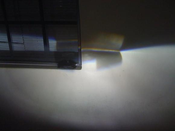 See the "half-moon" and it's not very bright nor does it extend far out? What's wrong?