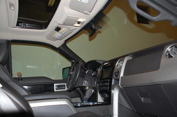 2009 F150 FX4 interior with sunroof.