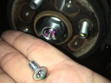 Pulled the screws from the rotors.  Planning to do install new rotors tomorrow is time permits and these little guys took me the longest when I had my Integra.