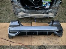 Sport Rear valance installed onto rear 2018 bumper