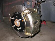 This is with the Axxis UTL pads and Type-R caliper. This caliper was gotten from http://store.zeckhausen.com/catalog/product_info.php?cPath=159_553_1550_1551&amp;products_id=4349 for only $79! How is that for a cheap upgrade?
