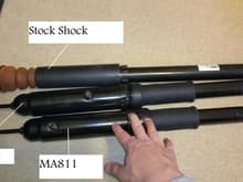 MA811, MA793, and stock shock compare