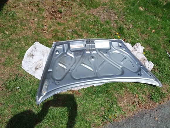 Hood before...