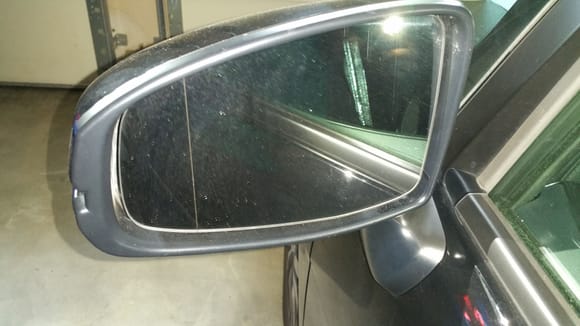 Heated mirror drivers side with wide angle