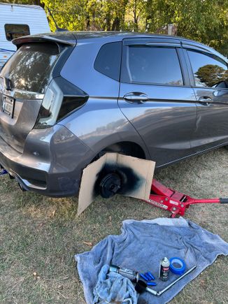 Cleaning up the Drum brakes