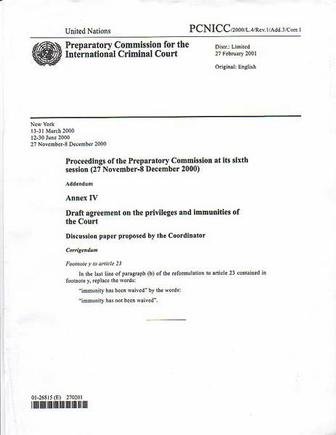 Secret Scanned Photo Documentary 

Evidence I Obtained From the CLOSED UN ICC Preparatory Meetings (2001)