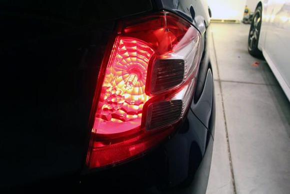 Up close of new tail lights
