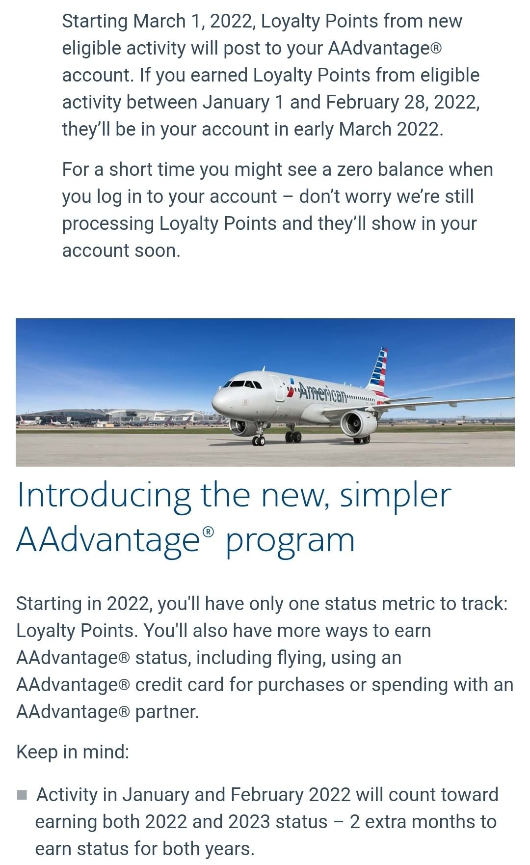 Introducing AAdvantage® Loyalty Point Rewards