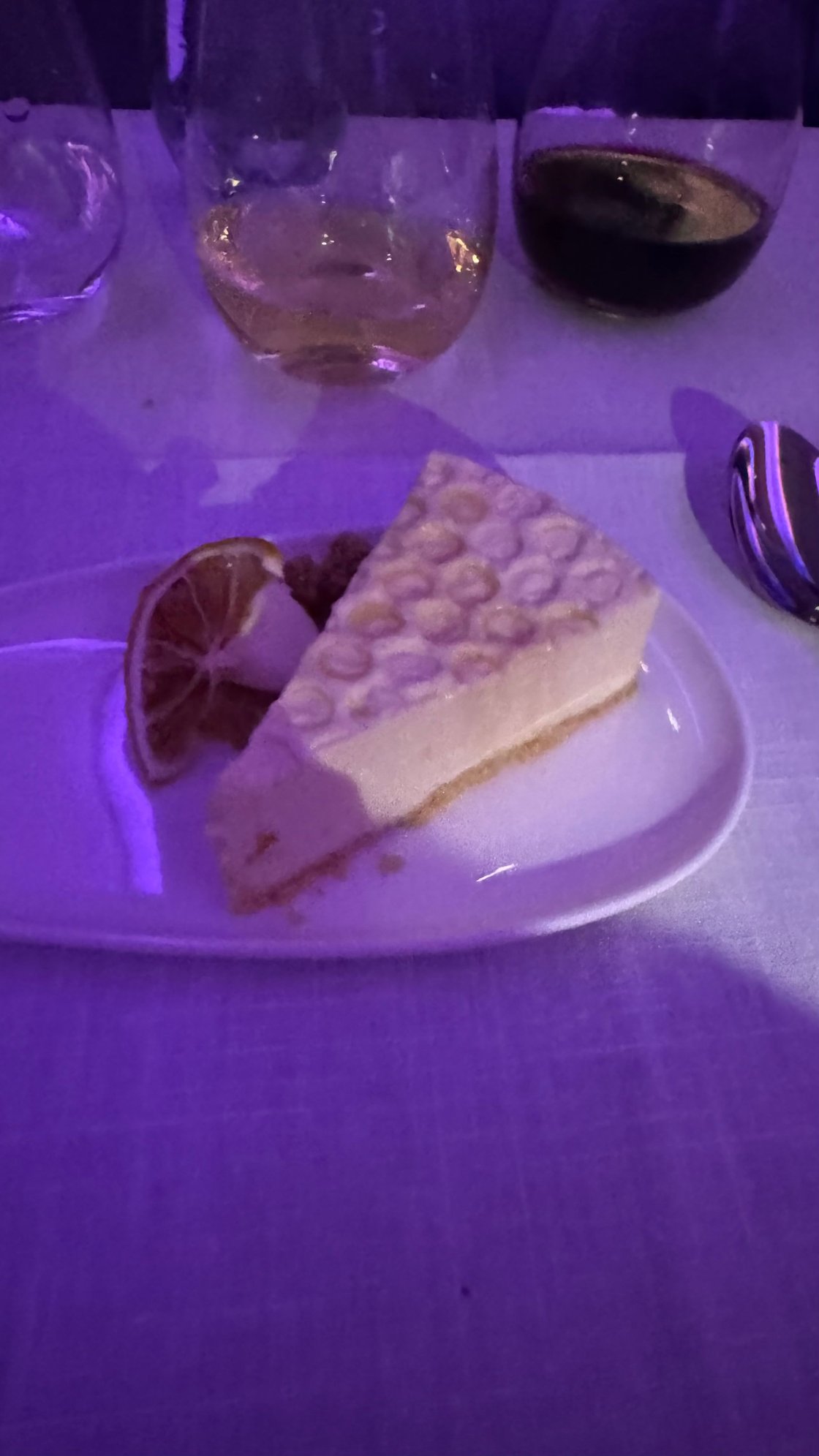 Lemon and Manuka honey cheesecake